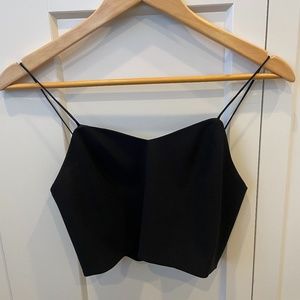 Black crop top
